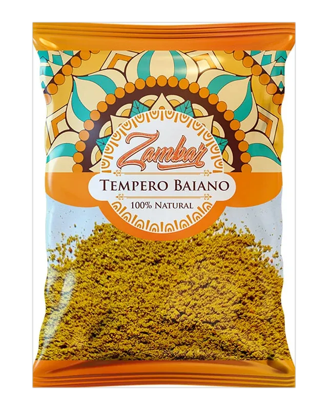 Embalagem de Tempero Baiano — Zambar